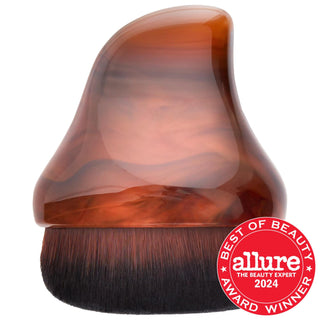 Yummy Face 2.0 Vegan Teardrop Kabuki Foundation Brush - Cruelty-Free Makeup Brush for Smooth Foundation Application Vegan Teardrop Kabuki Brush for Flawless Foundation makeup brush, vegan makeup brush, teardrop kabuki brush, foundation brush, cruelty-free beauty tools, vegan beauty, makeup tools, face brushes, synthetic bristles, full coverage foundation, airbrush finish, ethical beauty products, travel makeup, daily makeup routine, special occasion makeup