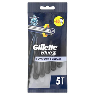 Gillette Blue3 Disposable Razor Blades for Men - 5 Pack, Close Shave, Lubricating Strip, Pivoting Head Gillette Blue3 Disposable Razors - Close Shave & Comfort Gillette Blue3, Disposable Razor Blades, Men's Shaving, Close Shave, Lubricating Strip Razor, Shaving Essentials, Men's Grooming, Personal Care, Travel Razors, Daily Shaving, Easy Shaving