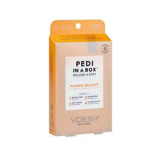 Voesh New York Deluxe Pedicure Set - 4 Step At-Home Pedicure Kit with Mango Scent Voesh New York Deluxe Pedicure Set - 4 Step At-Home Kit pedicure set, at-home pedicure, Voesh New York, deluxe pedicure kit, mango scented pedicure, self-care, personal grooming, pampering, relaxation, foot care, beauty products, personal care, cosmetic products, gift ideas, wellness
