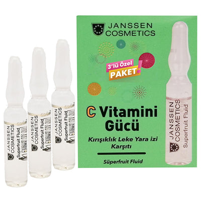 Janssen Cosmetics Vitamin C Ampoules: Brightening & Anti-Aging Superfruit Serum for Radiant, Rejuvenated Skin