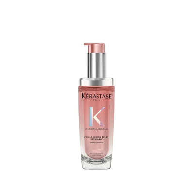 Kerastase Chroma Absolu L'Huile Chroma Eclat Replenishable Hair Oil for Colored Hair - 75ml, Nourishing, Luxurious Hair 
