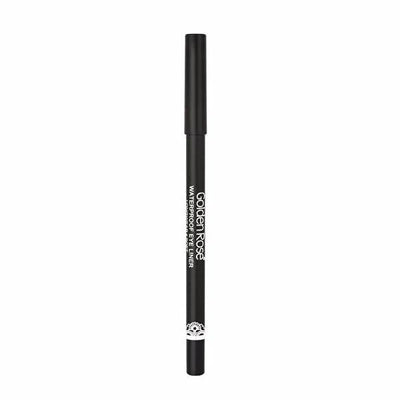 Golden Rose Waterproof Longwear Ultra Black Eyeliner Pencil: Smudge-Proof, Intense Color, All-Day Eye Makeup