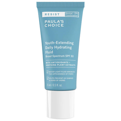 RESIST Daily Hydrating Fluid SPF 50 Sunscreen - Oil-Free, Broad-Spectrum Protection for Normal to Oily Skin