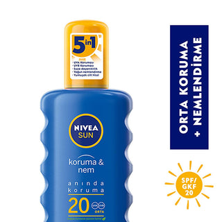Nivea Sun SPF 20 Sunscreen Spray: 48-Hour Moisture, UVA/UVB Protection, Water Resistant - Ocean Friendly Formula Nivea Sun SPF 20: Moisturizing Sunscreen Spray - UVA/UVB Protection Nivea Sun SPF 20, Sunscreen spray, Medium protection sunscreen, Moisturizing sunscreen, Water resistant sunscreen, UVA UVB protection, Ocean friendly sunscreen, Sun protection for normal skin, sun protection, UVA protection, UVB protection, moisturizing, water resistant, SPF 20, Nivea, sunscreen, skin care, sun protection spray, 