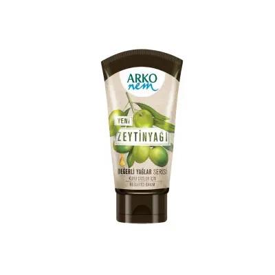 Arko Nem Olive Oil Cream: Natural Moisturizing Cream for Dry Skin, Daily Hydration, Non-Greasy Formula - Olive Oil Skinc