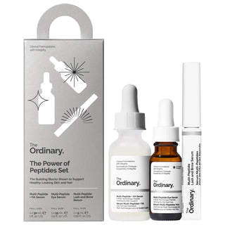 The Ordinary Power of Peptides Set - Anti-Aging Skincare for Fine Lines, Wrinkles, and Firmness - Vegan, Gluten-Free, Cruelty-Free The Ordinary Power of Peptides Set - Anti-Aging Skincare anti-aging skincare set, multi-peptide serum, vegan skincare, gluten-free skincare, cruelty-free skincare, recyclable packaging, peptide technology for aging skin, skincare routine, fine lines, wrinkles, firmness, youthful skin, comprehensive skincare