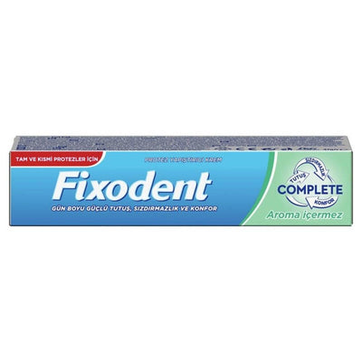 Fixodent Complete Aromasõz Di_ Protez Yapõ_tõrõcõ Krem 47g - Fragrance-Free Denture Adhesive for Secure Fit