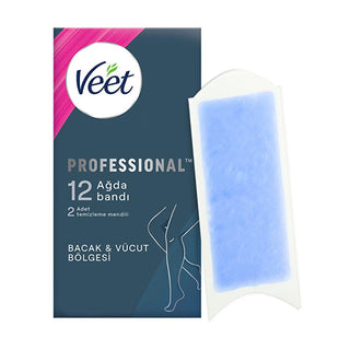 Veet Professional Wax Strips for Hair Removal - Sensitive Skin, Easy-Gelwax Technology, 12 Count Veet Professional Wax Strips - Sensitive Skin Hair Removal wax strips, hair removal, sensitive skin, Veet Professional, Easy-Gelwax technology, body hair removal, hair removal for women, beauty products, personal care, grooming, depilatory wax strips, waxing kit, hair removal cream alternative