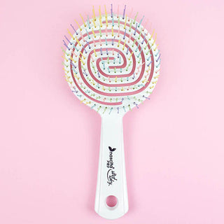 Nascita Pro Hair Brush - GemTips Detangling Brush for Wet & Dry Hair, Anti-Static, Gentle on Scalp Nascita Pro GemTips Detangling Brush - Gentle Hair Care hair brush, detangling brush, GemTips technology, anti-static hair brush, wet and dry hair brush, gentle hair care, scalp massage, hair detangling, hair styling, white hair brush, Nascita Pro