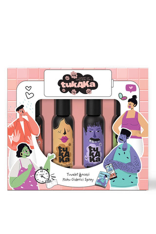 TUKAKA Pre-Toilet Deodorizing Spray 50ml 4 Pieces