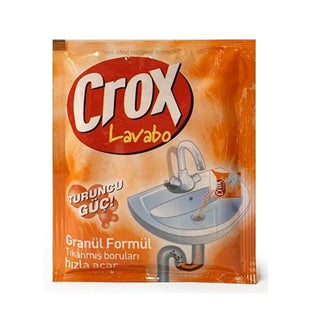 Crox Drain Cleaner - Fast-Acting Granule Formula for Clogged Pipes - 70g Crox Drain Cleaner - Fast & Effective drain cleaner, pipe unclogger, granule formula drain opener, clogged pipe solution, fast-acting drain cleaner, plumbing solution, home maintenance, drain maintenance, pipe cleaner, Crox
