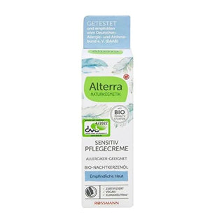 Alterra Fragrance-Free Facial Moisturizer for Very Sensitive Skin - Vegan, Allergy-Friendly, Organic Olive Oil Cream - 50ml Alterra Fragrance-Free Sensitive Skin Moisturizer - Hydrate & Soothe fragrance free moisturizer, sensitive skin cream, vegan facial moisturizer, allergy friendly skincare, organic olive oil cream, licorice root skin care, DAAB certified moisturizer, moisturizer for very sensitive skin, parfumfrei gesichtscreme, Alterra sensitive cream, facial moisturizer, sensitive skin, vegan skincare