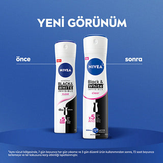 Nivea Invisible Clear Deodorant Spray 150ml