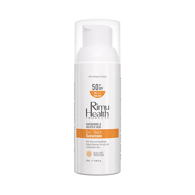 Rimu Health: Niacinamide & Salicylic Acid Sunscreen for Oily & Acne-Prone Skin | Blackhead & Blemish Control, Broad Spec