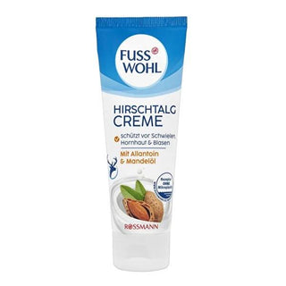 Fusswohl Natural Foot Care Cream with Deer Fat - Moisturizing Cream for Dry Skin, Cracked Heel Repair, 2.54 fl oz Fusswohl Foot Care Cream - Moisturizing Relief for Dry Skin foot care cream, moisturizing cream for dry skin, natural foot care, deer fat cream, cracked heel repair, dry skin relief, skin regeneration, natural moisturizer, foot care products, hand cream, dry skin solution, skin hydration