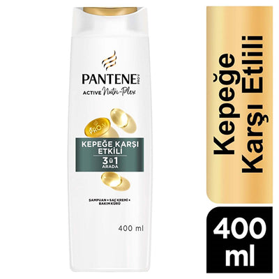 Pantene Anti-Dandruff 3-in-1 Shampoo: Cleanses, Conditions & Treats Itchy, Flaky Scalp for Stronger, Healthier Hair - 13