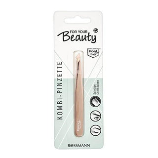 For Your Beauty Precision Slanted Tip Tweezers for Hair Removal and False Eyelash Application - Stainless Steel, High Precision Grooming Tool Precision Slanted Tip Tweezers for Hair Removal & Eyelash Application Precision Tweezers, Slanted Tip Tweezers, Stainless Steel Tweezers, False Eyelash Application Tool, Hair Removal Tweezers, Grooming Tools, Beauty Essentials, Makeup Accessories, Durable Tweezers, Hygiene Grooming, Multi-purpose Tweezers