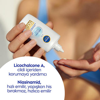Nivea Sun SPF50 Face Cream: Lightweight, Non-Greasy Anti-Aging Sunscreen for Daily Use & Oily Skin - Broad Spectrum Sun Protection Nivea SPF50 Face Cream: Anti-Aging Sunscreen for Oily Skin sunscreen face cream, SPF50 sunscreen, anti-aging sunscreen, non-greasy sunscreen, sun protection face cream, daily sunscreen use, sunscreen for oily skin, lightweight sunscreen, sunscreen with Niacinamide, broad spectrum sunscreen, sunscreen, face cream, SPF 50, anti-aging, sun protection, oily skin, non-greasy, lightwe
