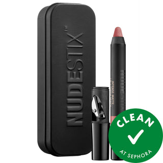Nudestix Intense Matte Lip + Cheek Color Pencil: Longwearing, Paraben-Free Lipstick & Blush for Clean Beauty - Multi-Use Makeup Perfection Nudestix Matte Lip + Cheek: Longwearing Clean Beauty Color matte lip pencil, cheek blush pencil, longwearing lip color, clean beauty makeup, paraben-free lipstick, sulfate-free blush, phthalate-free makeup, multi-use makeup pencil, nudestix, matte lip and cheek color, lip pencil, cheek pencil, long-lasting lipstick, clean beauty, paraben-free, sulfate-free, phthalate-fre