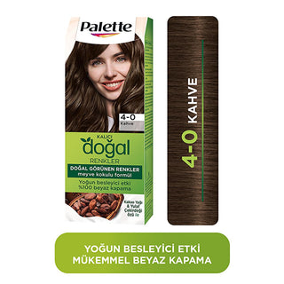 Palette Natural Permanent Hair Dye 4-0 Brown - Long-Lasting, Natural Ingredients Palette Natural Hair Dye 4-0 Brown - Long Lasting natural hair dye, permanent hair color, long-lasting hair dye, brown hair dye, natural ingredients hair care, hair coloring, natural hair care, Palette hair dye, 4-0 Brown hair dye