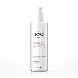 Roc Micellaire Cleansing Water: Gentle & Hydrating Makeup Remover for Sensitive Skin - 400ml Roc Micellar Water: Gentle Makeup Remover for Sensitive Skin micellar cleansing water, makeup remover, sensitive skin cleanser, hydrating cleanser, Roc micellaire water, gentle makeup removal, no-rinse cleanser, butylene glycol cleanser, micellar water, makeup removal, skincare, sensitive skin, hydration, cleanser, facial cleanser, gentle cleanser, Roc, Roc Skincare, beauty, personal care, skin health, daily cleansi