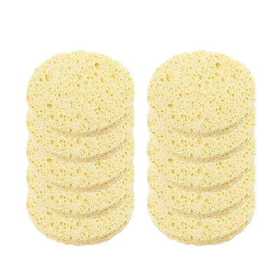 Claris Natural Facial Cleansing Sponges - Gentle, Eco-Friendly, 10-Pack C-61302