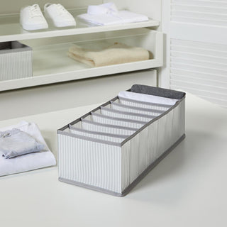 gray striped drawer organizer 8 compartments, Ocean Home 8 compartment organizer in gray Ocean Home Drawer Organizer - 8 Compartments | 17 x 16 x 5 in Ocean Home Drawer Organizer - 8 Compartments drawer-organizer, 8-compartments, gray-striped, home-organization, accessories-storage, ocean-home, storage-solutions, clothing-organizer, organizing-enthusiasts, ai-generated