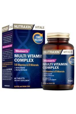 Nutraxin Multivitamin for Women - Women's Health Supplement with 32 Essential Vitamins, Minerals & Herbal Extracts Nutraxin Multivitamin for Women - 60 Tablets Multivitamin for Women, Women's Health Supplement, Nutraxin Multivitamin, Vitamin and Mineral Complex for Women, Dietary Supplement for Women's Health, Women's Nutrition, Health Supplements, Multivitamins, Women's Wellness, Nutraxin, Dietary Supplements