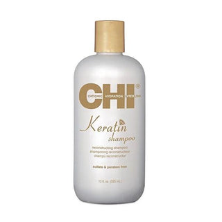 CHI Keratin Reconstructing Shampoo: Repair Damaged Hair & Prevent Breakage with Natural Keratin, Gentle Cleansing, and Enhanced Shine - 12 fl oz CHI Keratin Shampoo: Repair & Strengthen Damaged Hair keratin shampoo, reconstructing shampoo, damaged hair repair, hair breakage treatment, natural shampoo keratin, strengthening shampoo, hair repair shampoo, shampoo for damaged hair, keratin reconstructing shampoo, shampoo to repair hair, shampoo, hair care, hair repair, damaged hair, keratin treatment, natural i
