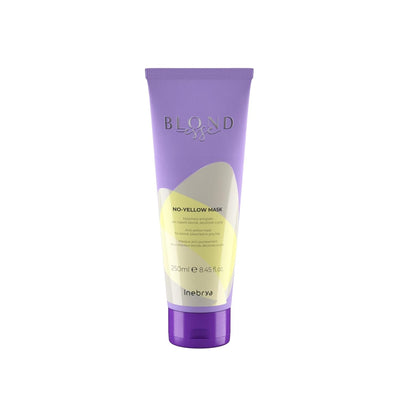 Inebrya Blondesse No Yellow Mask - 250ml Blonde Hair Mask for Neutralizing Yellow Tones