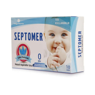 Septomer Soft Nasal Aspirator Replacement Tips for Babies and Infants - Ultra Soft, Gentle, and Hygienic - Pack of 10 Septomer Nasal Aspirator Replacement Tips - Soft & Gentle Nasal Aspirator Replacement Tips, Septomer Nasal Aspirator, Baby Nasal Care, Soft Nasal Aspirator Tips, Infant Nasal Hygiene, Gentle Nasal Aspiration, Baby Care Accessories, Nasal Congestion Relief, Baby Health, Infant Care