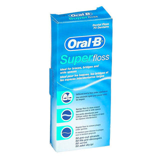 Oral-B Superfloss Dental Floss - 50 Strands | Mint Flavor