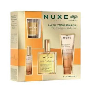 Nuxe Prodigieux Beauty Gift Set: Luxurious Skincare & Fragrance Collection | Huile Prodigieuse Oil, Parfum, Candle & Shower Oil - The Ultimate Self-Care Experience Nuxe Prodigieux Beauty Gift Set | Skincare & Fragrance Nuxe Prodigieux Gift Set, Beauty Gift Set, Skincare Gift Set, Fragrance Gift Set, Nuxe Huile Prodigieuse, Nuxe Parfum, Luxury Beauty Set, Gift for Women, Self-Care Set, Body Oil and Perfume Set, Nuxe Gift Set, Gift Set, Beauty Set, Skincare, Fragrance, Perfume, Body Oil, Shower Oil, Candle, L