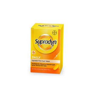 Supradyn Daily Multivitamin Supplement for Adults - 30 Tablets with Vitamins, Minerals, and Coenzyme Q10