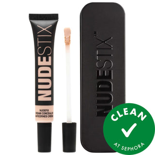 Nudefix Cream Concealer - Long-Wear, Vegan, Cruelty-Free Makeup for All Skin Types Nudefix Cream Concealer - Vegan, Long-Wear Makeup cream concealer, long-wear concealer, vegan concealer, cruelty-free concealer, gluten-free concealer, makeup for all skin types, natural finish concealer, long-lasting coverage, vegan makeup, cruelty-free makeup, gluten-free makeup, sensitive skin friendly, clean beauty, Sephora Clean at Sephora, face makeup, concealer for under-eye darkness, spots and blemishes