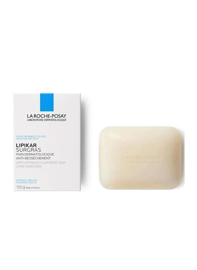 La Roche-Posay Lipikar Cleansing Soap Bar: Gentle Moisturizing Soap for Dry, Sensitive Skin | Shea Butter & Niacinamide 