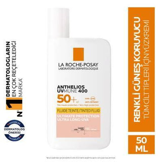 La Roche Posay Anthelios UVmune Fluid Colored Sunscreen SPF50+ - Lightweight, Moisturizing, Hypoallergenic Sun Protection La Roche Posay Anthelios UVmune Fluid SPF50+ Sunscreen Sunscreen, SPF50+, Colored Sunscreen, La Roche Posay Anthelios, Hypoallergenic Sunscreen, Moisturizing Sunscreen, Sun Protection, Skin Care, Dermatologically Tested, Paraben-Free, Daily Sun Protection, Outdoor Essentials