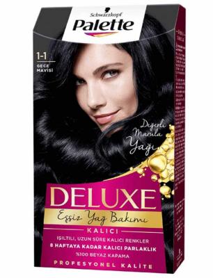 Palette Deluxe Blue Hair Dye - Long-Lasting, Nourishing, Vibrant Color for Grey Hair Coverage Palette Deluxe Blue Hair Dye - Vibrant & Long-Lasting hair dye, blue hair color, long-lasting hair dye, nourishing hair dye, Palette Deluxe hair dye, grey hair coverage, vibrant hair color, hair coloring kit, micro oils hair dye, post-dye hair care, 100% grey coverage