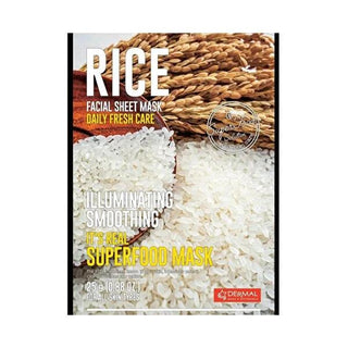 Dermal Rice Extract Collagen Facial Sheet Mask - Hydrating, Brightening & Revitalizing - Korean Beauty, Vitamin E Skincare Dermal Rice Mask: Hydrating & Brightening Facial Sheet Mask Dermal sheet mask, Rice extract face mask, Collagen face mask, Hydrating face mask, Brightening sheet mask, Vitamin E skincare, Korean beauty mask, Single-use face mask, Facial treatment mask, Skin revitalization mask, sheet mask, face mask, rice extract, collagen, vitamin E, hydration, brightening, revitalization, skincare, be
