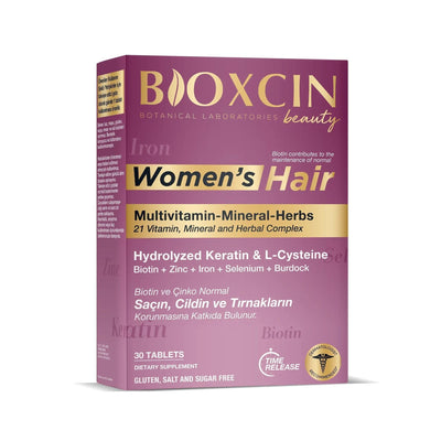 Bioxcin Women's Hair Multivitamin: Biotin & Keratin Supplement for Hair Growth, Strength & Reduced Loss - Nutritional Su