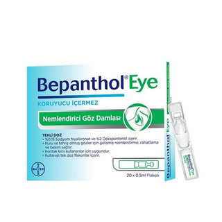 Bepanthol Moisturizing Eye Drops - Dry Eye Relief with Dexpanthenol & Sodium Hyaluronate - 20 x 0.5ml Single-Dose Vials Bepanthol Eye Drops - Dry Eye Relief Bepanthol Eye Drops, Moisturizing Eye Drops, Dry Eye Relief, Dexpanthenol Eye Drops, Sodium Hyaluronate Eye Drops, Eye Care, Dry Eyes, Eye Moisturizer, Eye Health, Single-Dose Eye Drops, Travel Eye Care, Contact Lens Care