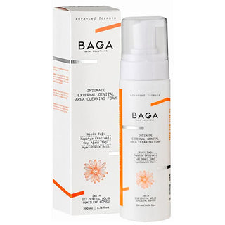 Baga Gentle Genital Hygiene Foam - pH Balanced, Soap-Free, Soothing Chamomile & Aloe Vera - 6.76 fl oz