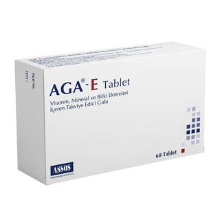 Aga-E Dietary Supplement - 60 Tablets with Saw Palmetto, Biotin, and Zinc