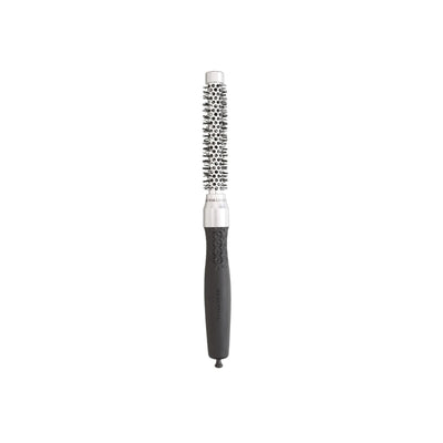 Olivia Garden Essential Blowout Soft Boar Bristles Silver Hair Brush Size 10 - Gentle Detangling & Styling for Professio