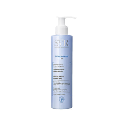 SVR Physiopure Lait Demaquillant Makeup Remover Milk - Gentle, Effective Cleansing for Sensitive Skin - 200ml
