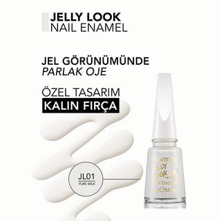 Flormar Jelly Look Nail Polish - Long-Lasting, Intense Pigment, Glossy Finish Flormar Jelly Look Nail Polish - Long-Lasting & Glossy nail polish, jelly nail polish, long-lasting nail polish, Flormar Jelly Look, intense pigment nail polish, beauty, cosmetics, nail care, nail art, salon-quality nails, vibrant nail colors