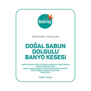 Balmy Natural Exfoliating Bath Sponge - Gentle Peeling | Natural