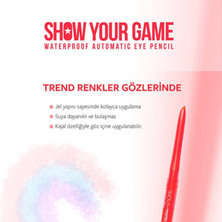 Show By Pastel Waterproof Eyeliner 409 - Long Lasting Kajal | Gel Formula