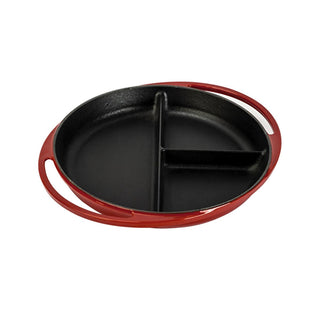 lava cast iron round shareware pan 24 cm, three compartment dish ideal for sharing meals, cast iron serving pan for versatile cooking, elegant design for traditional meals Lava Cast Iron Round Shareware Pan - Triple Compartment | 24 cm Lava Cast Iron Round Shareware Pan 24 cm lava, cast-iron-pan, shareware, three-compartment, dining, home-cook, food-enthusiast, kitchen-accessories, ai-generated, college-students