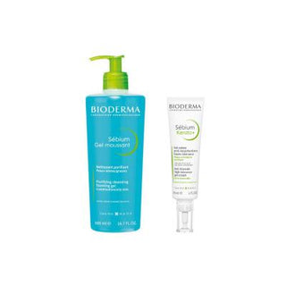 Bioderma Acne and Blackhead Treatment Set - Balance Sebum, Reduce Acne & Blackheads Bioderma Acne Treatment Set for Oily Skin acne treatment, blackhead removal, skincare for oily skin, Bioderma skincare set, paraben-free skincare, acne prone skin, oily skin solution, skincare routine, acne reduction, blackhead prevention
